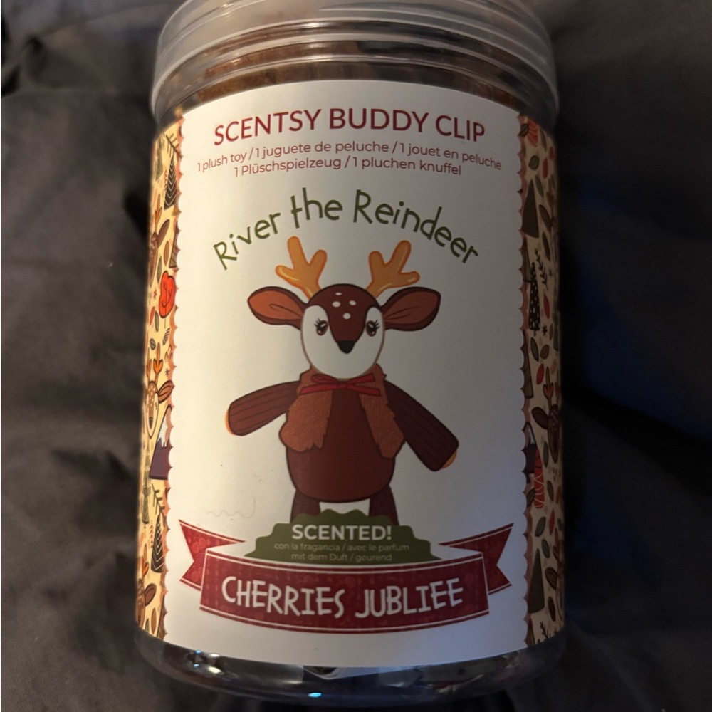 Scentsy River the Reindeer Buddy Clip - Brown and White